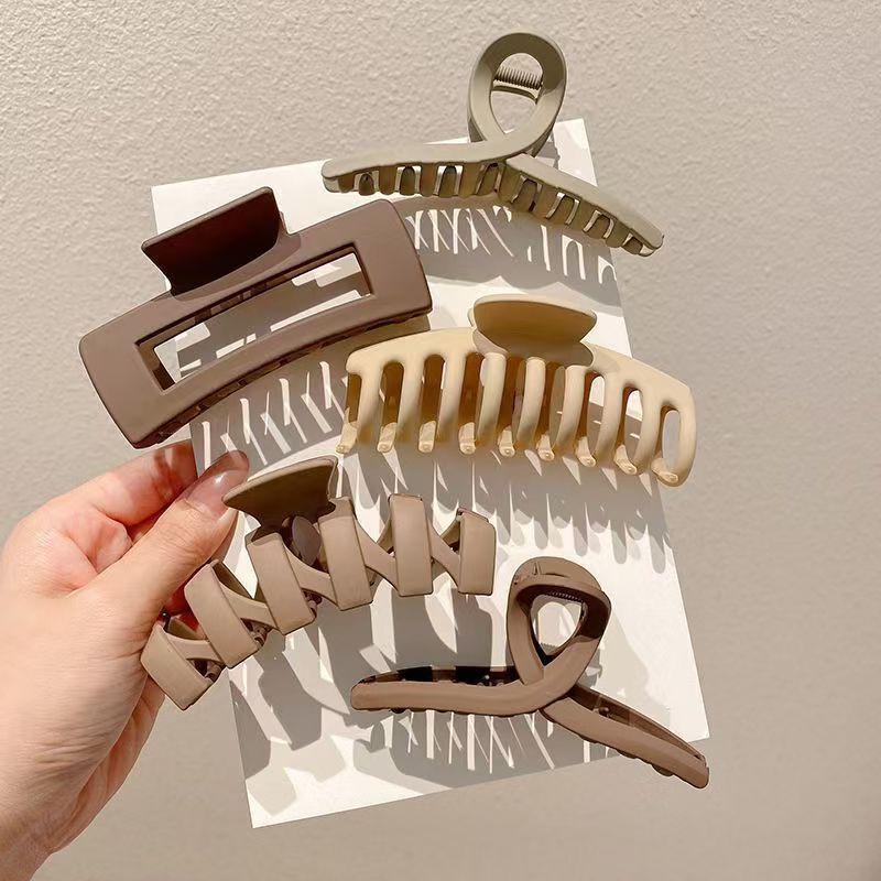 Temperamento transfronterizo simple clip de cabello de cabeza de mujer clip de agarre cuadrado clip de tiburón clip de cabello adornamiento mayorista