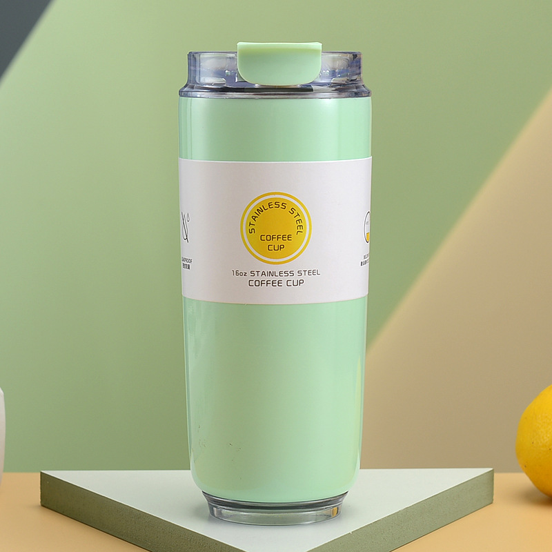 Taza térmica portátil de acero inoxidable, gran capacidad, diseño unisex, a prueba de frío, ideal como regalo