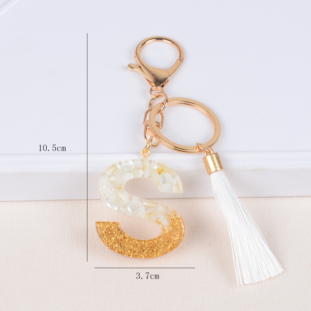 Streetwear Letter Metal Epoxy Bag Pendant Keychain display picture 19