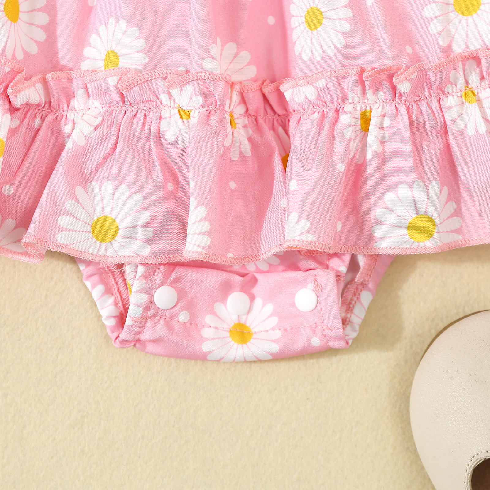 Baby romper kjole med hårbånd til piger forår og efterår_voghion.com