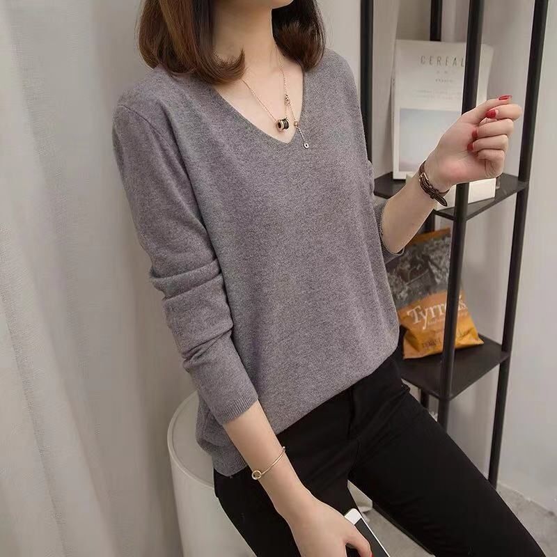 大码女装秋冬新款针织打底衫微胖妹妹网红毛衣宽松显瘦百搭上衣潮|undefined