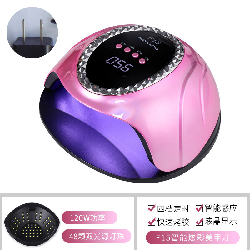 Lámpara de uñas de alta potencia, sensor inteligente, sincronización, fototerapia, máquina de uñas, lámpara de horneado de uñas LED, no máquina de uñas de mano negra