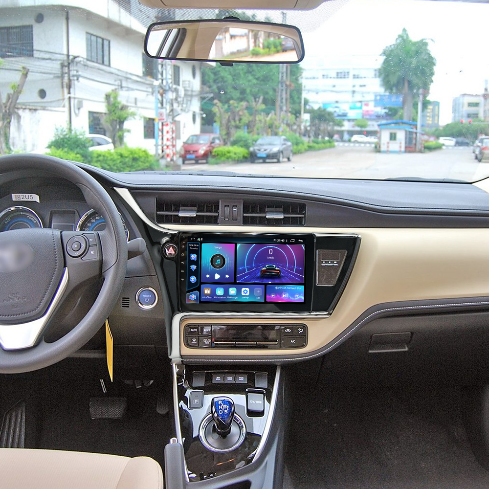 Aplicable a 17 - 18 tipos de Toyota Corolla Android navegación integrada de cuatro núcleos / motor de ocho núcleos