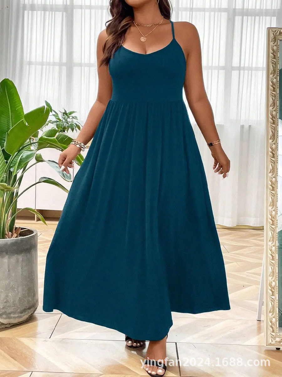 Europa y Estados Unidos 2024 Amazon Aliexpress Tiktok Temu vestido de mujer grande image 9