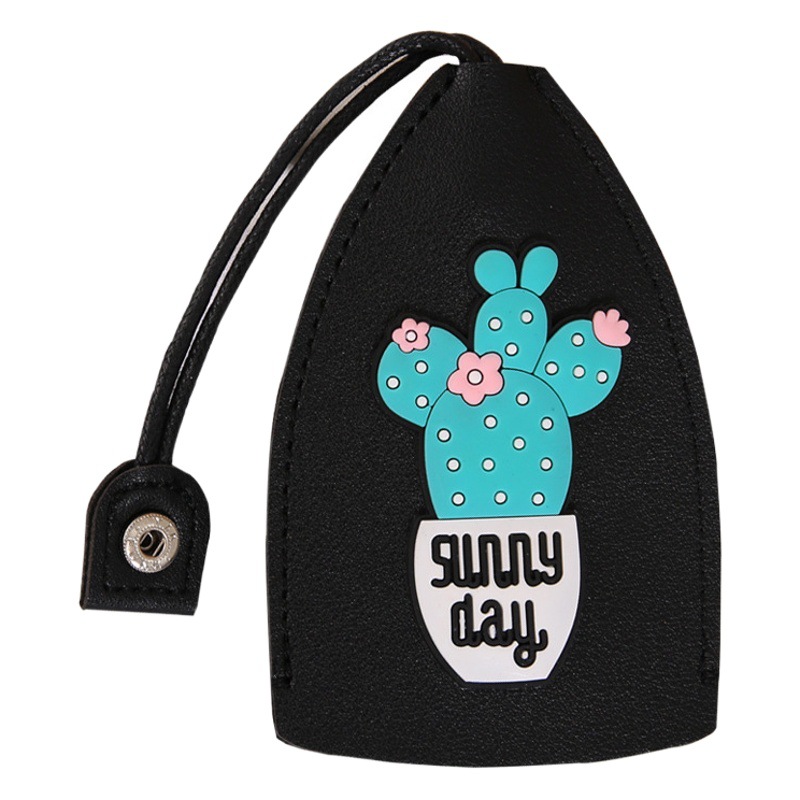 K-Style Ins Girly Heart Cartoon Pull-Out Key Bag Creative Pu Leather Car Key Protective Cover Universal
