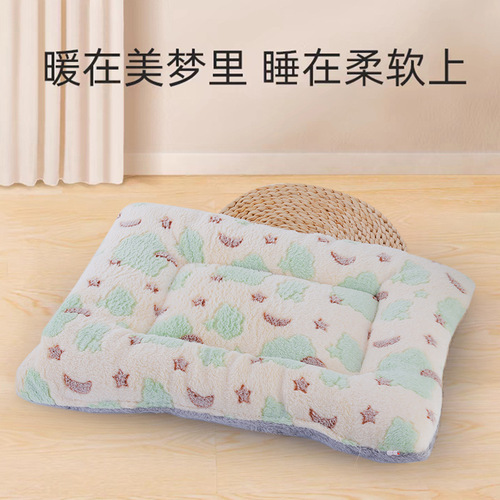 Pet mat cartoon full print dog mat cat mat sleeping pad dog bed mattress dog supplies