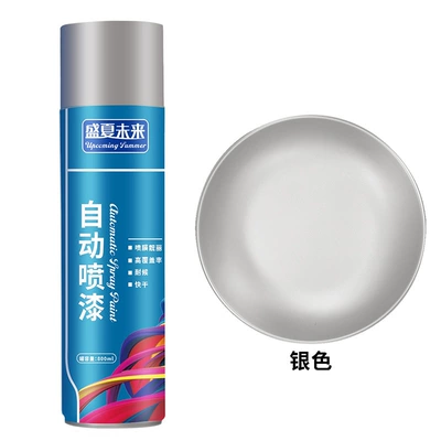 wall bright red and white – Avtomobil boyası - silver-1-bottle-liquid-paint