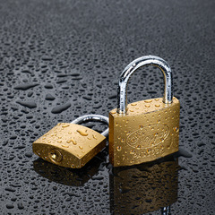 Wholesale unboxing of household copper imitation padlock, large door dormitory cabinet anti-theft small lock head lock hardware