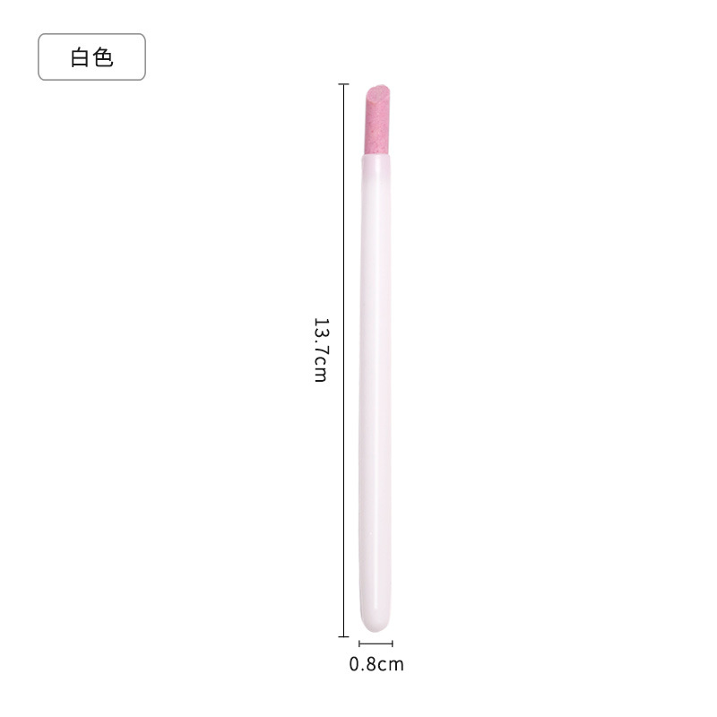 Nuevo bolígrafo de cuarzo para uñas de dos cabezas bolígrafo de esmerilado de reparación y exfoliante multifuncional de doble cabeza