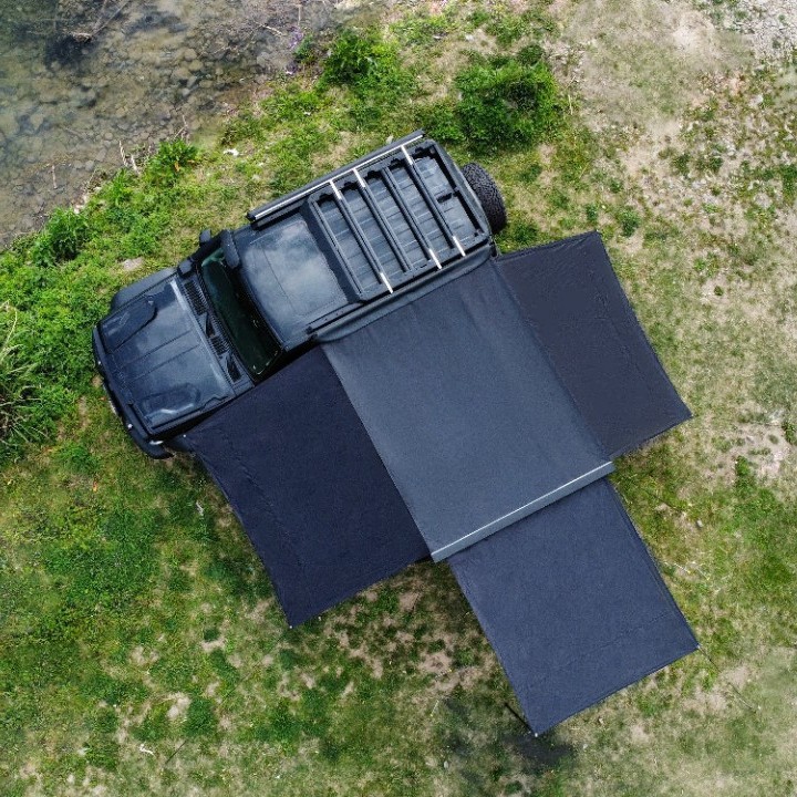 Outdoor Car-Mounted Tent, High-End Automatic Quick-Opening Tent, Aluminum Alloy Oxford Cloth Waterproof Camping Sunshade