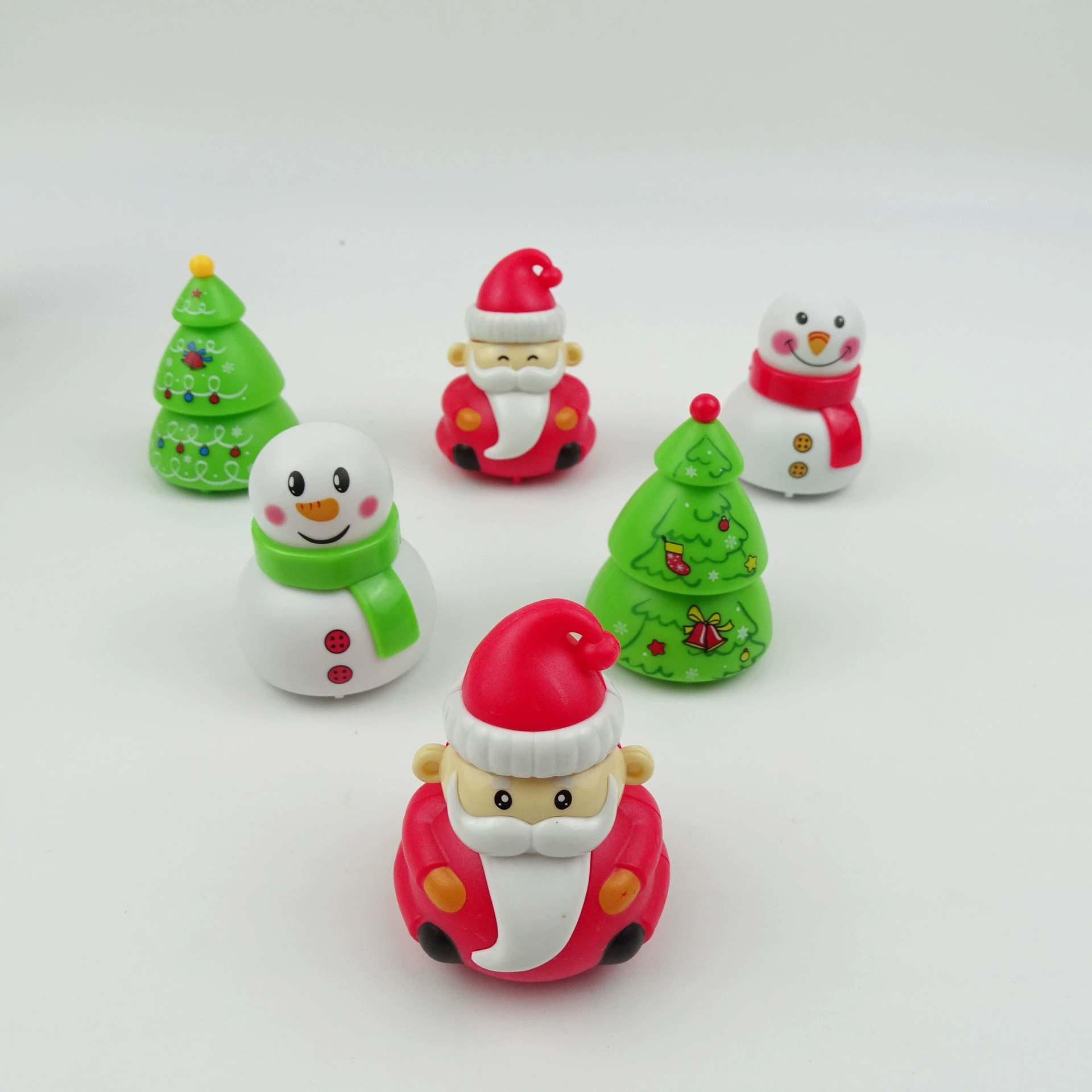 Детская маленькая игрушка, мультфильм, Санта-Клаус, гоночная Рождественская елка, небольшой подарок, трансграничные прямые поставки с завода