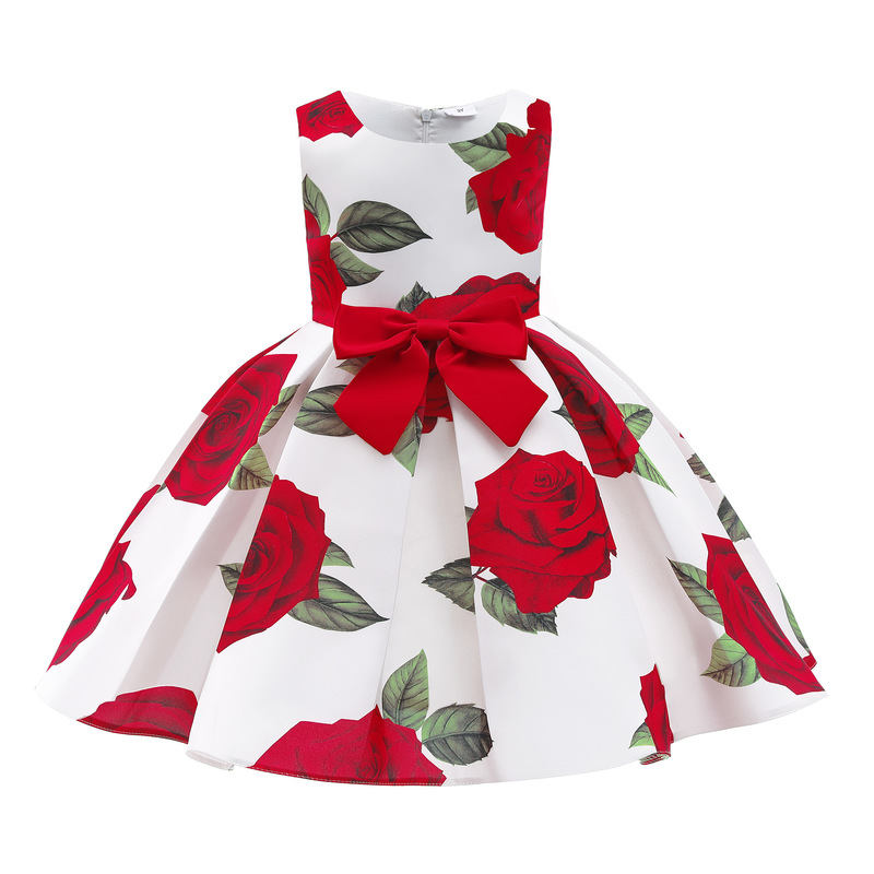 Girls Dress Foreign Trade Girls Children's Clothing Red Vest Dress Printed Princess Dress Children's Performance Dress Children's Dress Girls Dress Foreign Trade Girls Children's Clothing Red Vest Dress Printed Princess Dress Children's Performance Dress Children's Dress