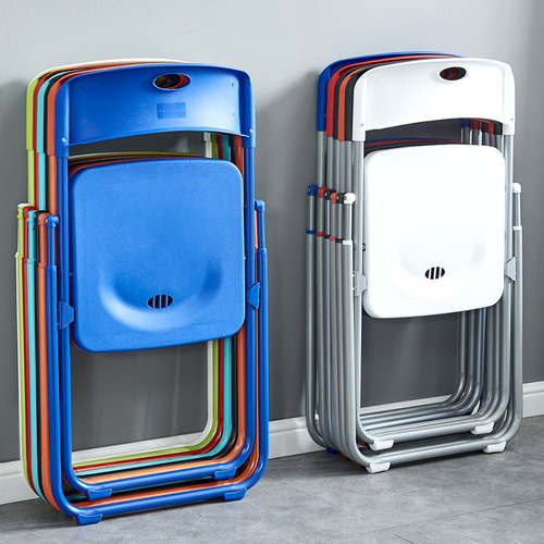 Folding chair, household plastic dining chair, outdoor portable event conference training staff backrest, computer chair, etc.