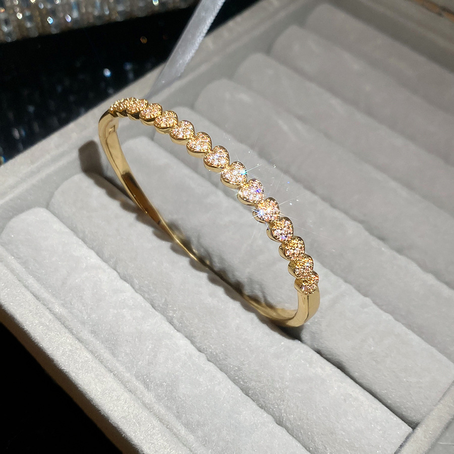 34 pulseras - Amor (chapado en oro real)