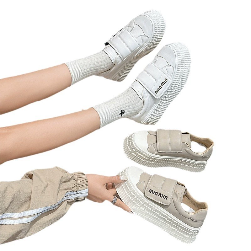 Обувь для отдыха на платформе, обувь на липучке, кроссовки