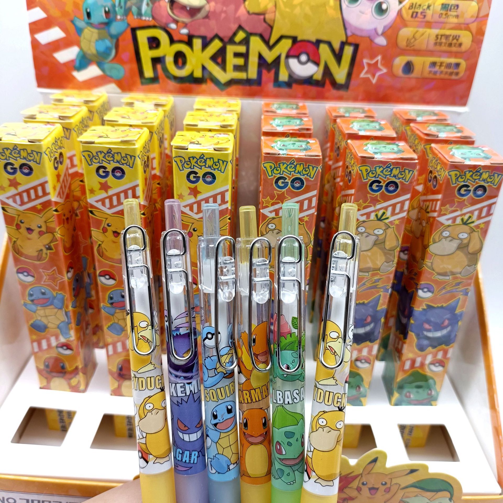 Nuevo Pokémon sorpresa caja ciega lápiz dibujos animados dibujos