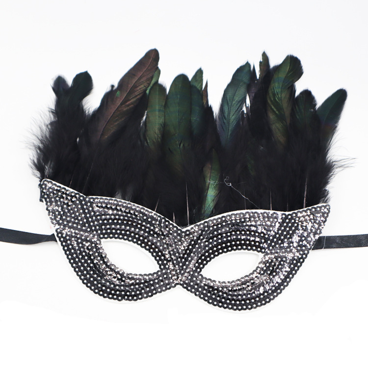 Carnaval europeo y americano Mardi Gras máscaras doradas morada-verde - sequela máscaras de fiesta bar transfronterizas