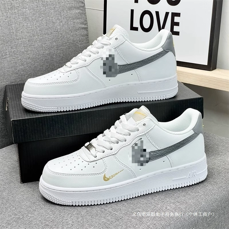 Nike Air Force 1, обувь, кроссовки, дышащие белые туфли, спортивная обувь