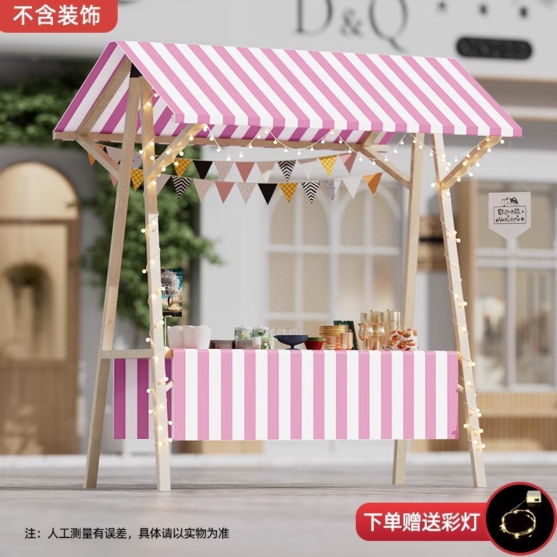 幼稚園ディスプレイスタンドナイトマーケット屋台スタンド無垢材プロモーション屋台折りたたみ子供用フリーマーケットブースカードレイアウト|undefined