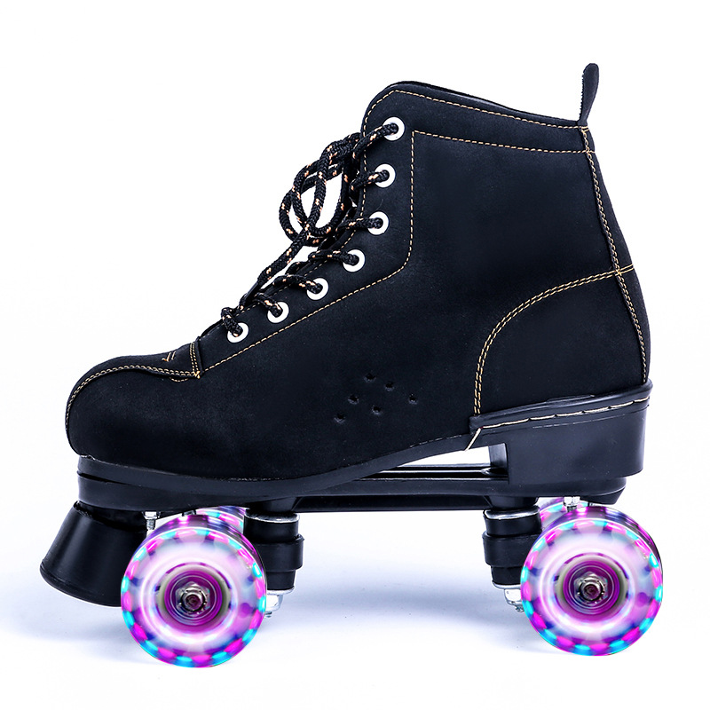 Patines de cuatro ruedas Roller Skates patines de ruedas para adultos hombres y mujeres patines de ruedas dobles patines deportivos flash