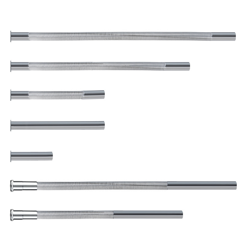 Tubo corrugado pared aislamiento de aire de la pared tubo 304 de acero inoxidable alargado accesorios flexibles cuenca escurridor tubo de drenaje