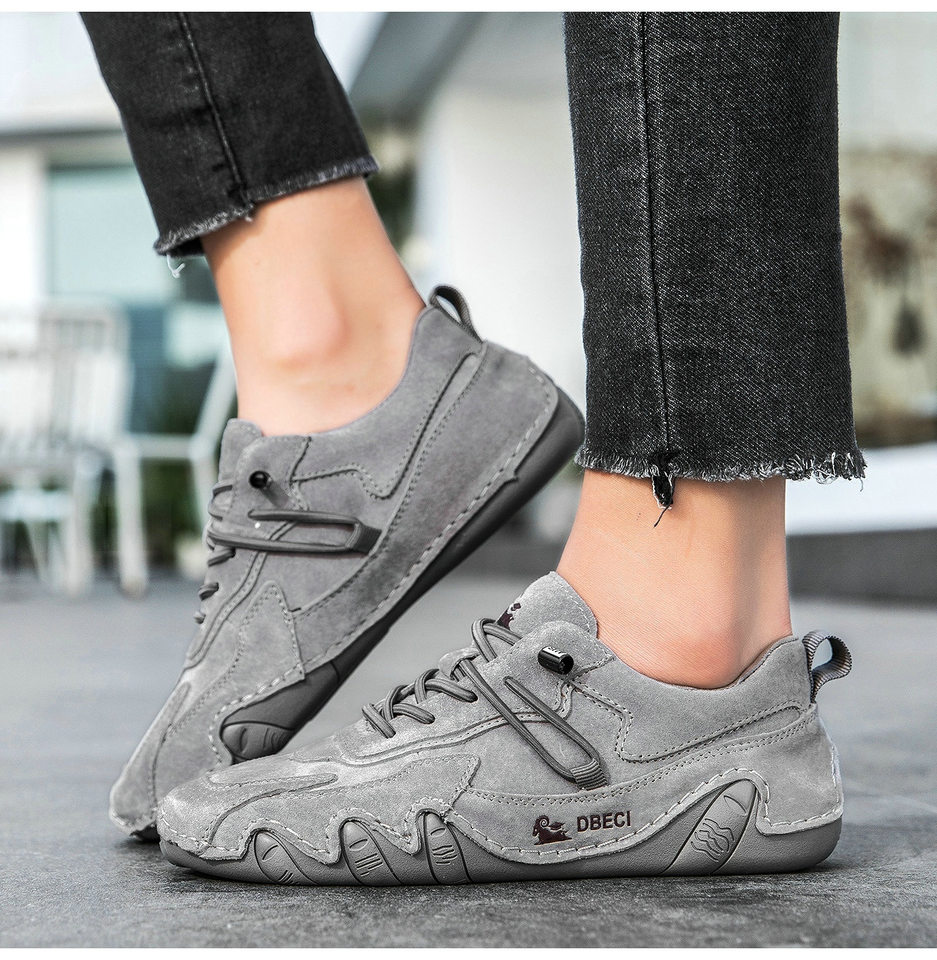 Giày thể thao da thật unisex cổ thấp mũi tròn, đế cao su, phong cách năng động — 662-3 mặt Da Màu Hồng, 662-3 mặt da màu cát, 662-3 mặt da màu nâu, 662-3 mặt da màu xám chi tiết 21