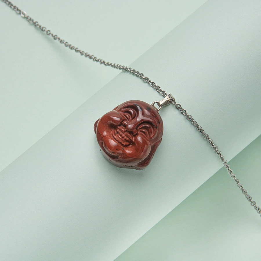 Creative organic agate carved pendant stainless steel, necklace, nail decoration, with gem