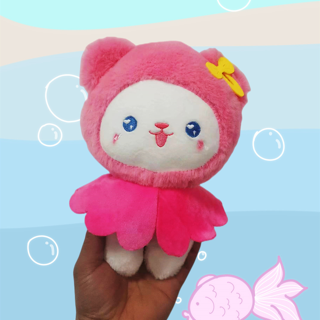 Trench coat, fuchsia doll