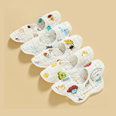 360 degree baby petal bibs wholesale eight-layer baby dribbling bibs newborn gauze bibs dribbling