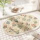American Style Floral Absorbent Floor Mat Bathroom Door Entrance Bathroom Anti-slip Mat Toilet Door Door Imitation Cashmere Foot Mat