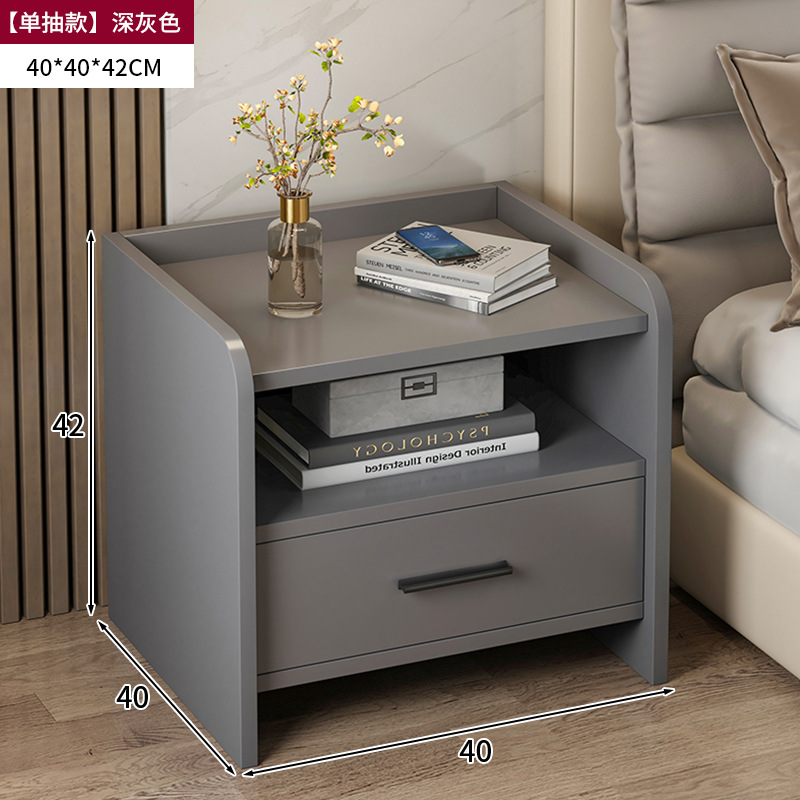 Muestras personalizadas mesas de cabecera dormitorio moderno pequeño armario mini estante armario multifuncional