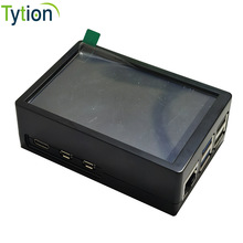树莓派5外壳ABS注塑3.5寸LCD屏幕机箱保护盒子兼容官方散热器风扇