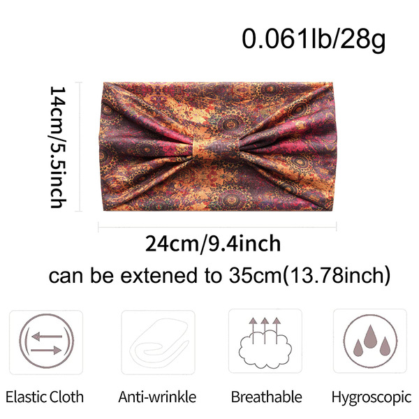 Retro sports headband for yoga
