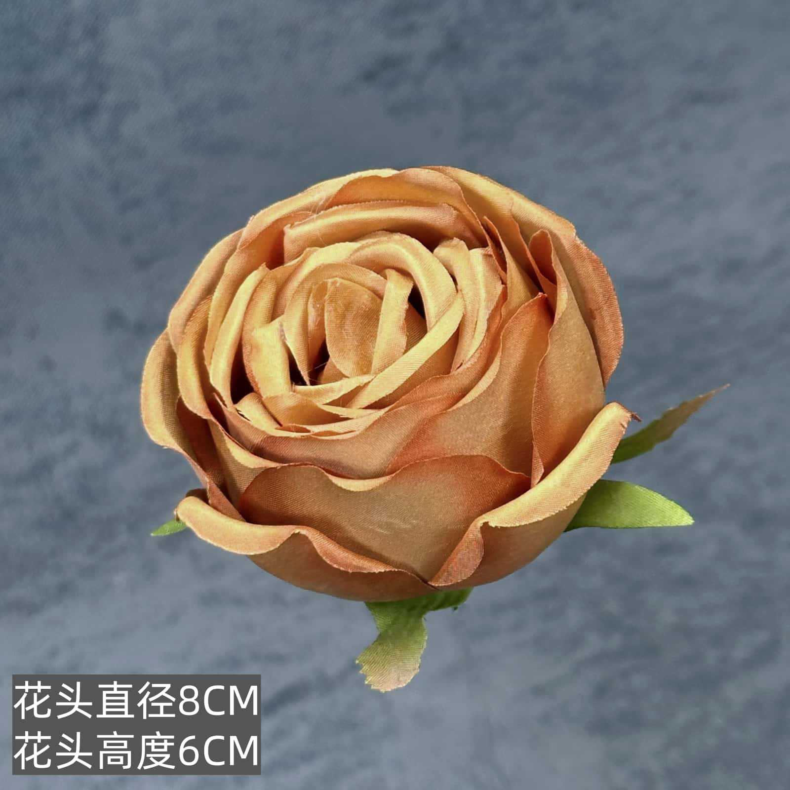 Franela artificial flor Rosa cabeza ramillete rojo boda flor pared tiro apoyos flor artificial arco flor artificial al por mayor