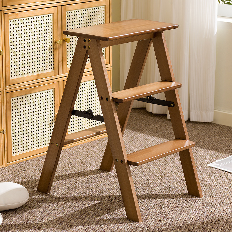 Bamboo Foldable Ladder Stool, Portable Multifunctional Kitchen High Stool, Portable Thickened Small Stool, Bar Stool Wholesale Bamboo Foldable Ladder Stool, Portable Multifunctional Kitchen High Stool, Portable Thickened Small Stool, Bar Stool Wholesale