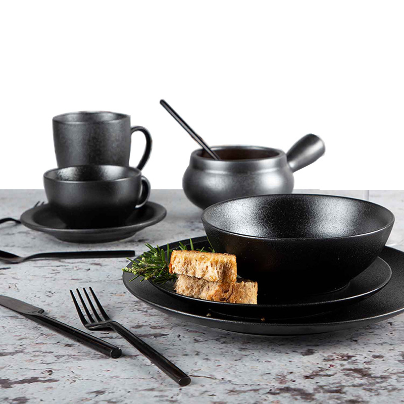 Acampar al aire libre barbacoa vajilla caliente para hornear tazón de cerámica con mango tazón de sopa tazón de arroz tazón de ensalada tazón de hogar con mango