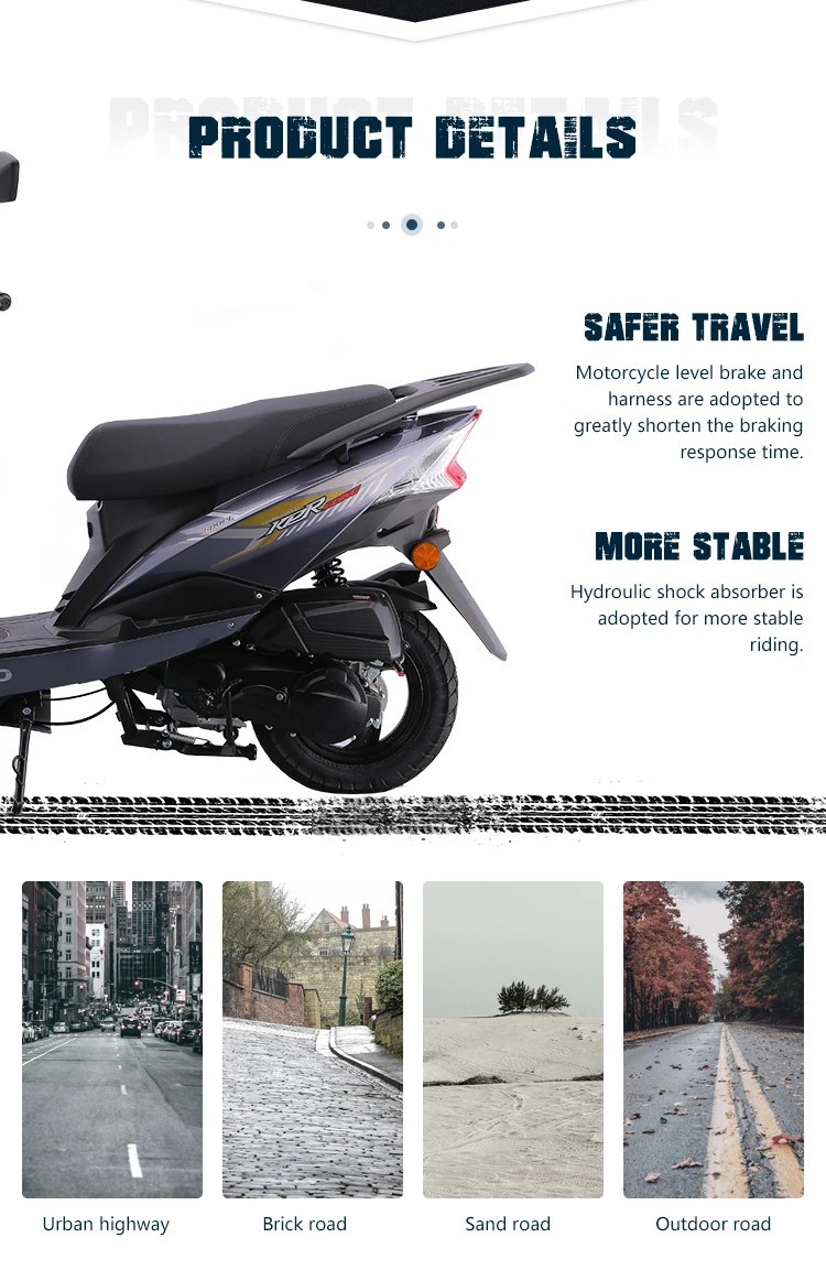 New Year's Hot-Selling Affordable Sl Shangling Popular 125Cc Adult Two-Wheel Scooter Fuel Batch