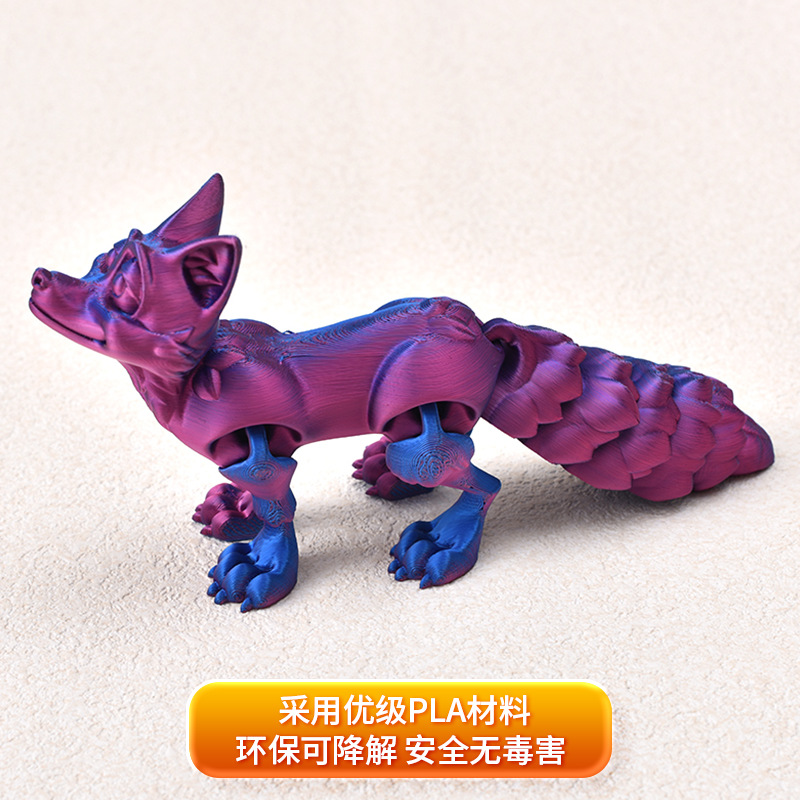 Ventas transfronterizas de juguetes de impresión 3D, animales de impresión 3D, adornos creativos, juguetes de dragón