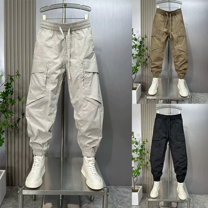 Men's warm three dimensional trousers, American style, loose fit