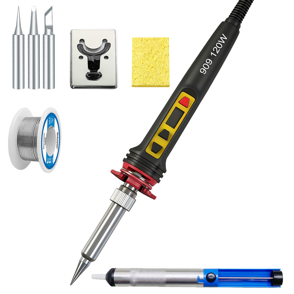 120W calefacción interna pantalla digital temperatura ajustable temperatura constante soldadura eléctrica traje eléctrico luotie soldadura eléctrica pluma herramientas de reparación del hogar