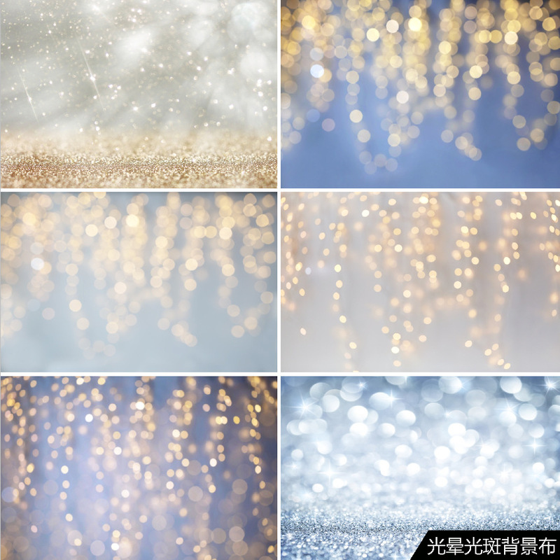 Factory sales halo spot children's photography background cloth foreign trade 100 days baby birthday decorative hanging cloth cross-border