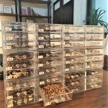 药材中药柜亚克力中药家用抽屉透明小型盒收纳盒抽屉式多层防尘