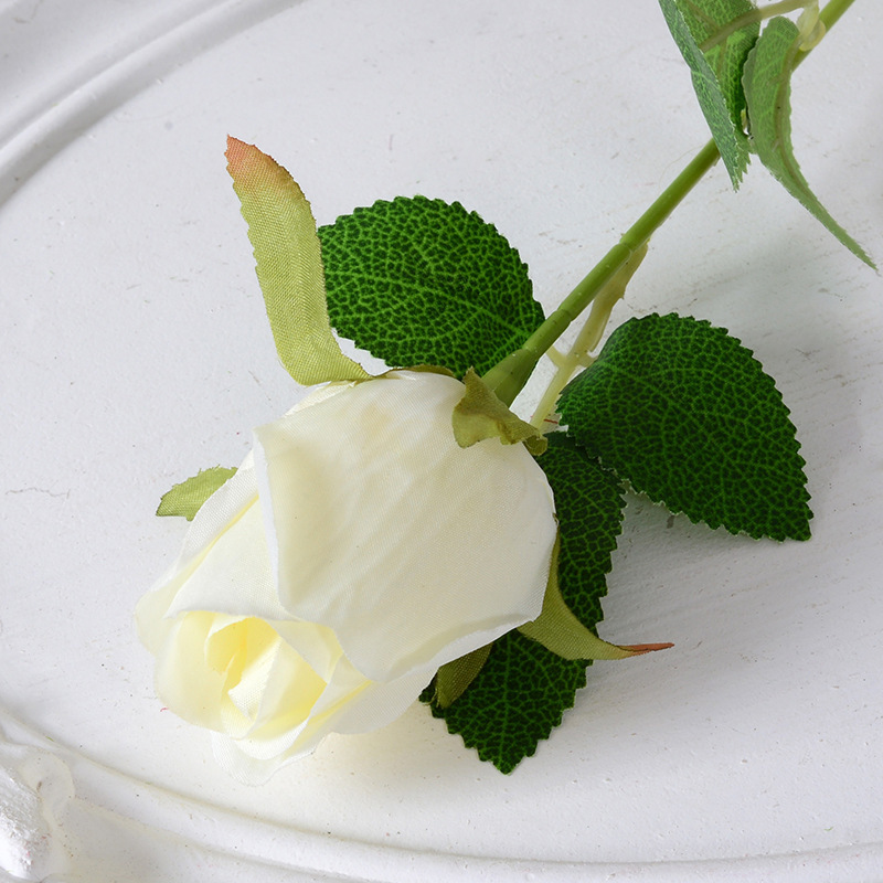 模擬バラシングル感触ベルベットホーム結婚式の装飾バレンタインデー人工模擬花造花卸売|undefined