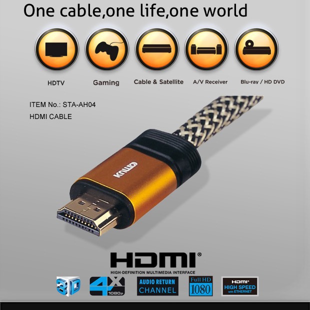 厂家直销 2.0版本HDMI CABLE，4K@60HZ，4K Premium HDMI cable