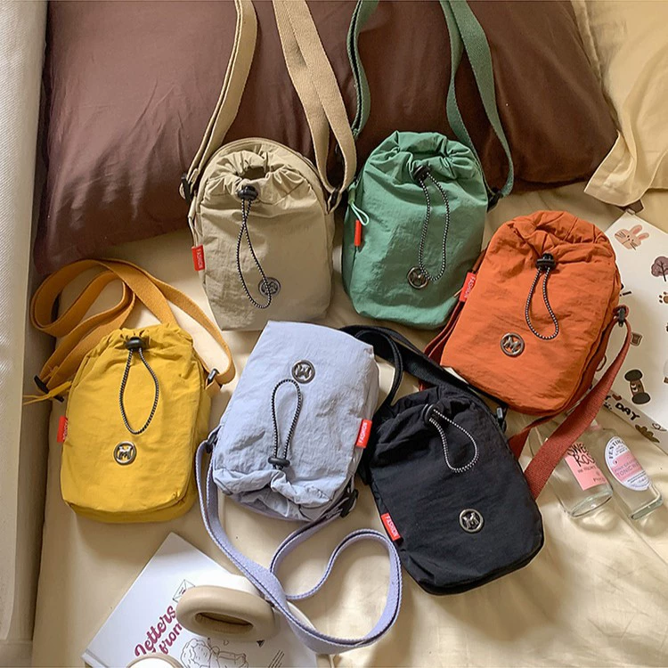 Спортивная сумка для мобильного телефона, новая нейлоновая многофункциональная сумка через плечо, мужская и женская повседневная сумка через плечо, сумка для фитнеса на шнурке, сумка для чашки воды