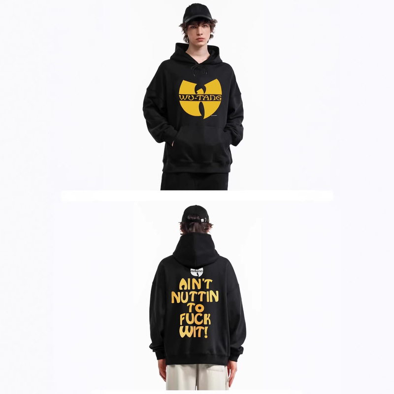 All Three Tags Complete, American Trendy Brand Hip-Hop Rap Wutang Wu-Tang Clan Print Pure Cotton Long-Sleeve Hooded Sweatshirt for Autumn and Winter All Three Tags Complete, American Trendy Brand Hip-Hop Rap Wutang Wu-Tang Clan Print Pure Cotton Long-Sleeve Hooded Sweatshirt for Autumn and Winter