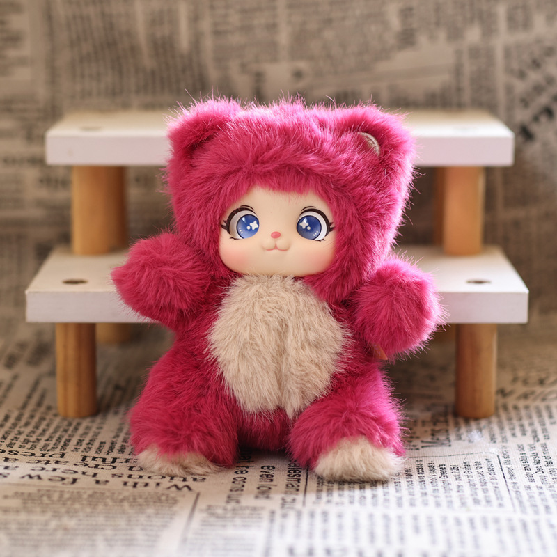 かわいいインターネット有名人ビニール人形ペンダントぬいぐるみ漫画スクールバッグペンダントキーホルダー人形|undefined