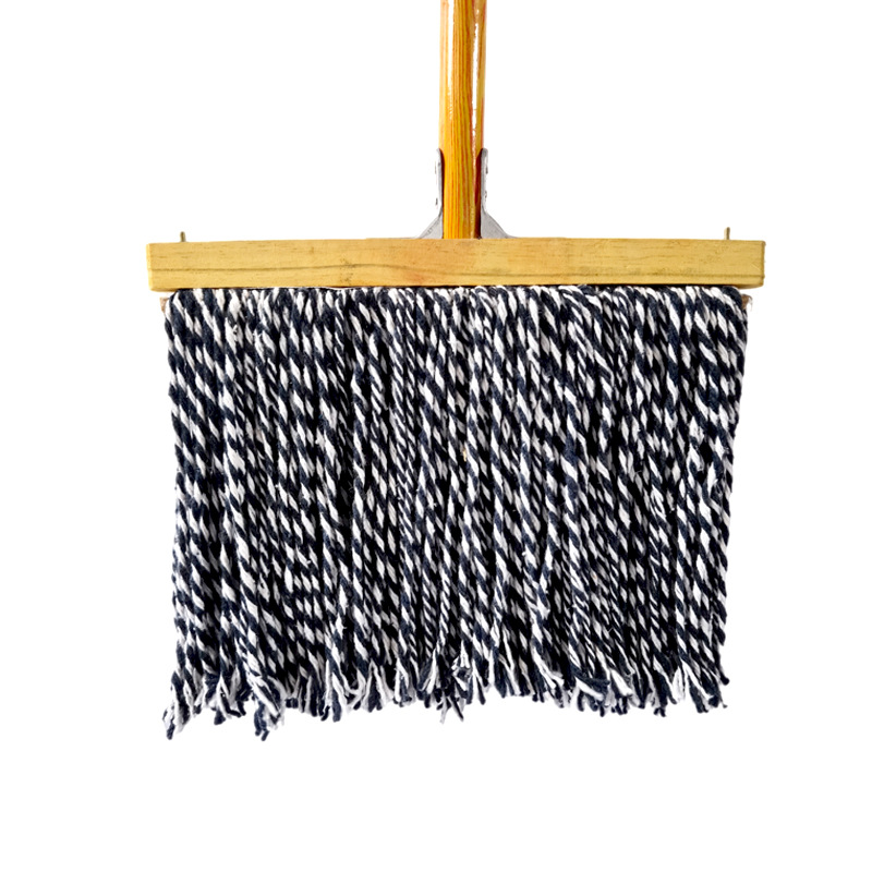 파란색과 흰색 선 우드 40cm