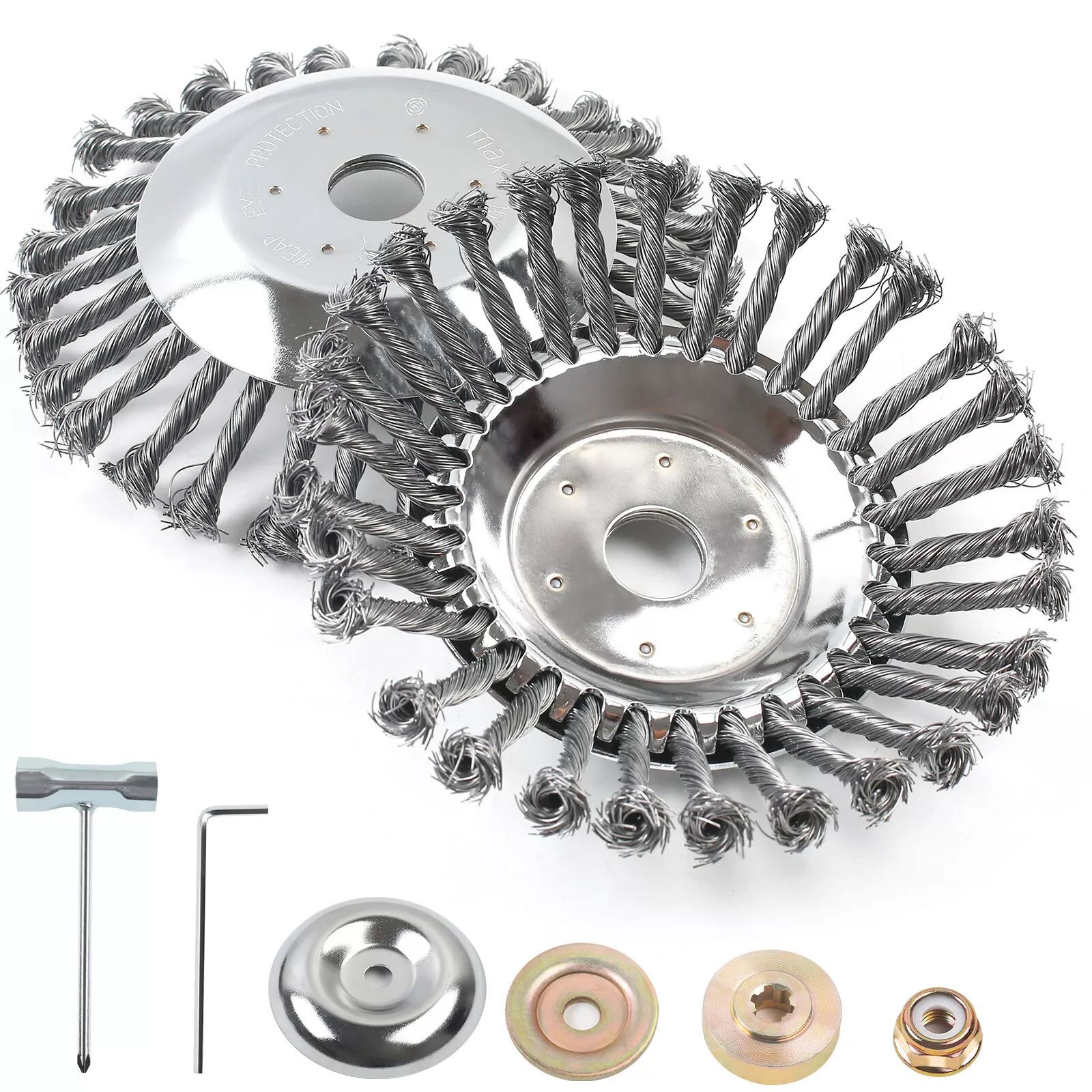 Venta directa de fábrica Placa de cadena cabeza de hierba 20 dientes cuchillo placa Cadena de 9 pulgadas hoja dentada cabeza de hierba accesorios cortacésped