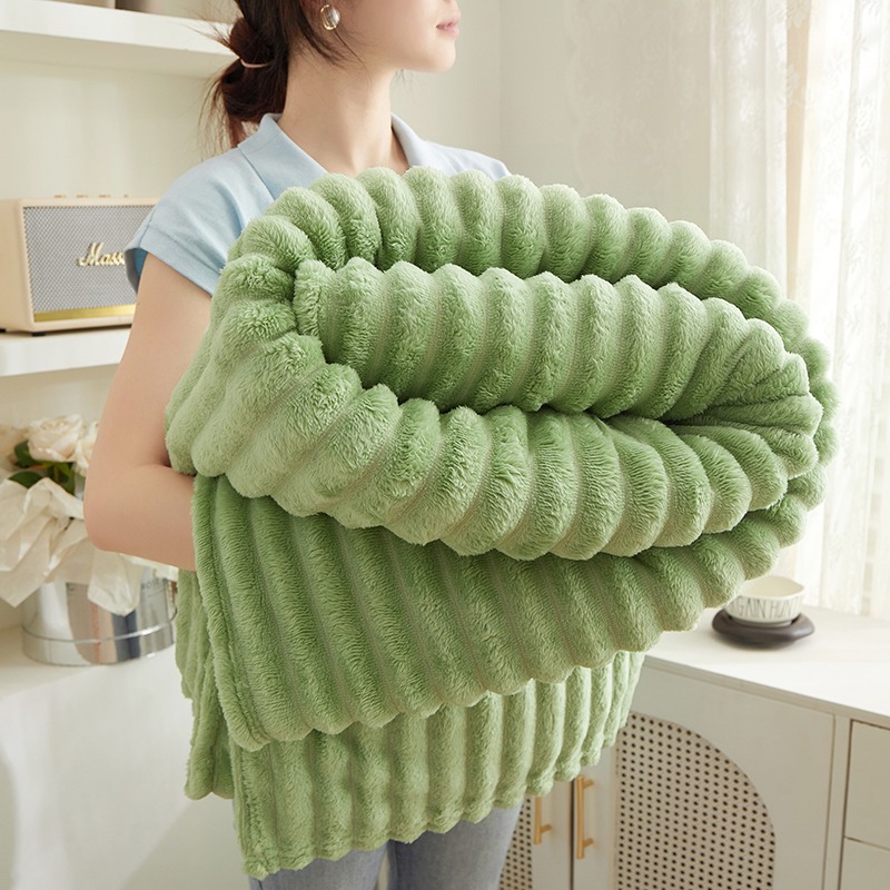 Comercio exterior amazonas gruesa manta de cordero de peluche cálida sofá de peluche siesta manta de peluche fría